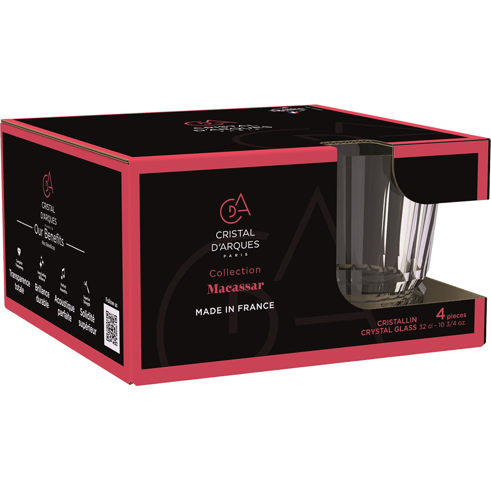 Набір склянок CD'A Macassar 4 х 320 мл (V7377) Призначення вода