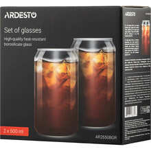Набор стаканов ARDESTO Jar 500 мл 2 шт (AR2650BGR)