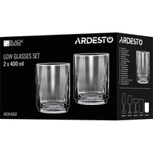 Набір склянок ARDESTO Black Mars Alcor 400мл 2шт (AR2640GF)
