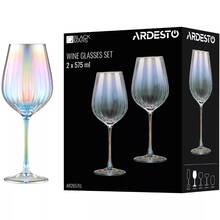 Набір келихів для вина ARDESTO Black Mars Zenith 575мл 2шт Transparent (AR2657EL)