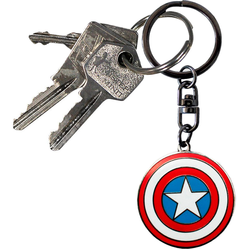 Брелок Abystyle Marvel Keychain Captain America (ABYKEY165) Материал металл