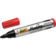 Набір маркерів перманентних 12 шт BIC 2000 ECO 1.7 мм Red (3086122000033)