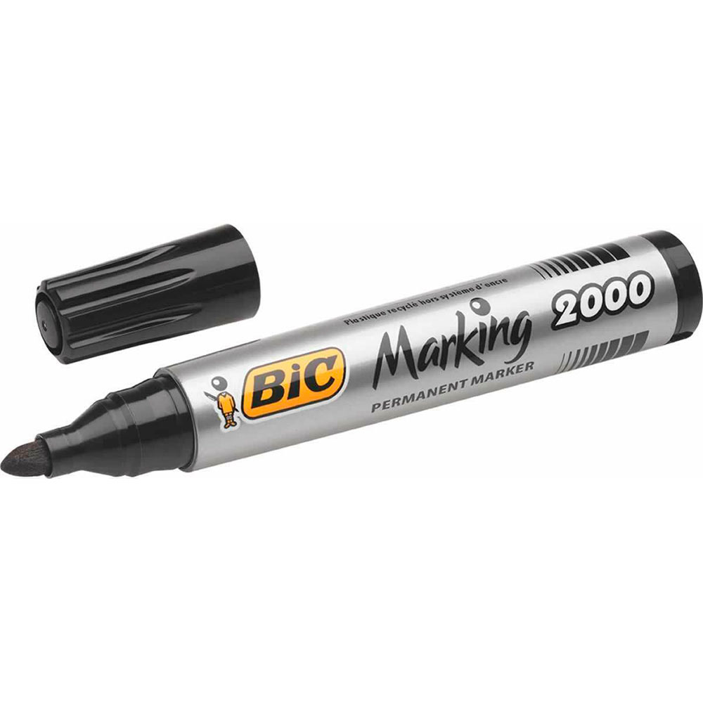 Набор маркеров перманентных 12 шт BIC 2000 ECO 1.7 мм Black (3086122000095)