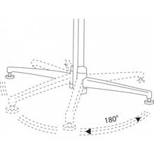 Доска MAGNETOPLAN Evolution+ Mobile Folding Felt-Blue модерационная складная 1200 x 1500 мм (1151303)