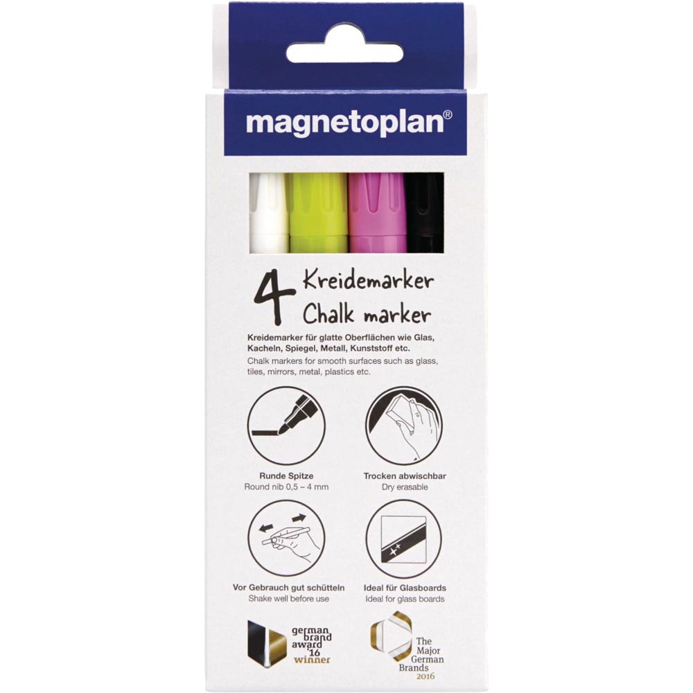 Маркеры меловые Magnetoplan Chalk Marker Assorted Set (12308) Для кого универсально