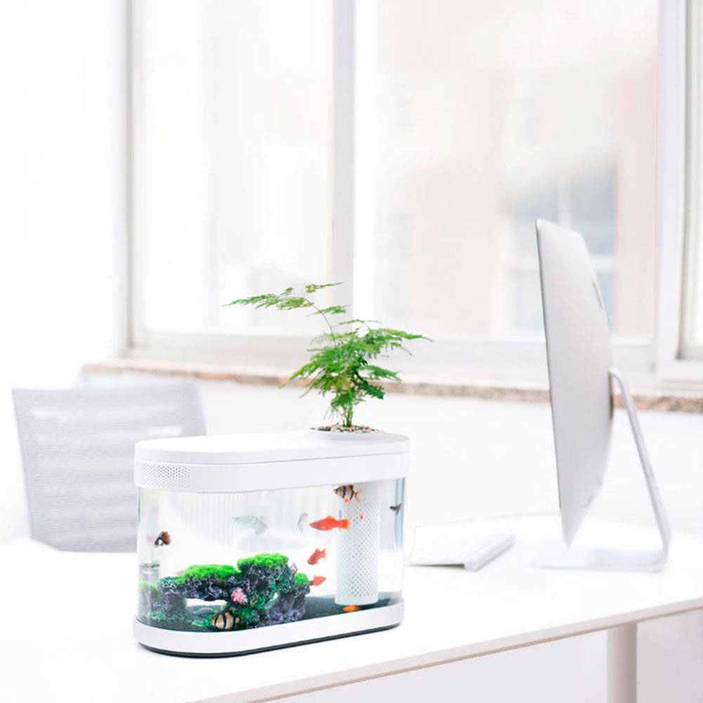 Аквариум XIAOMI Mi Geometry Lazy Fish tank Материал пластик