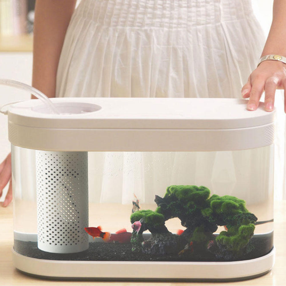 Акваріум XIAOMI Mi Geometry Lazy Fish tank Розміри 382 х 166 x 229