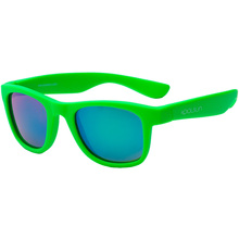 Детские солнцезащитные очки KOOLSUN Wave Neon Green (Размер 1+) (KS-WANG001)