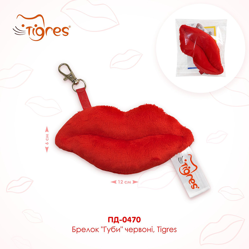 Мягкая игрушка TIGRES Губы Red (ПД-0470) Для кого универсально