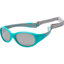 Детские солнцезащитные очки Koolsun Flex Turquoise/Grey (Размер 0+) (KS-FLAG000)