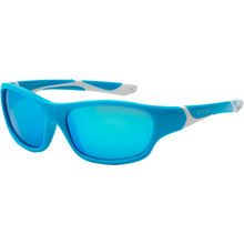 Детские солнцезащитные очки Koolsun Sport Turquoise/White (Размер 3+) (KS-SPBLSH003)