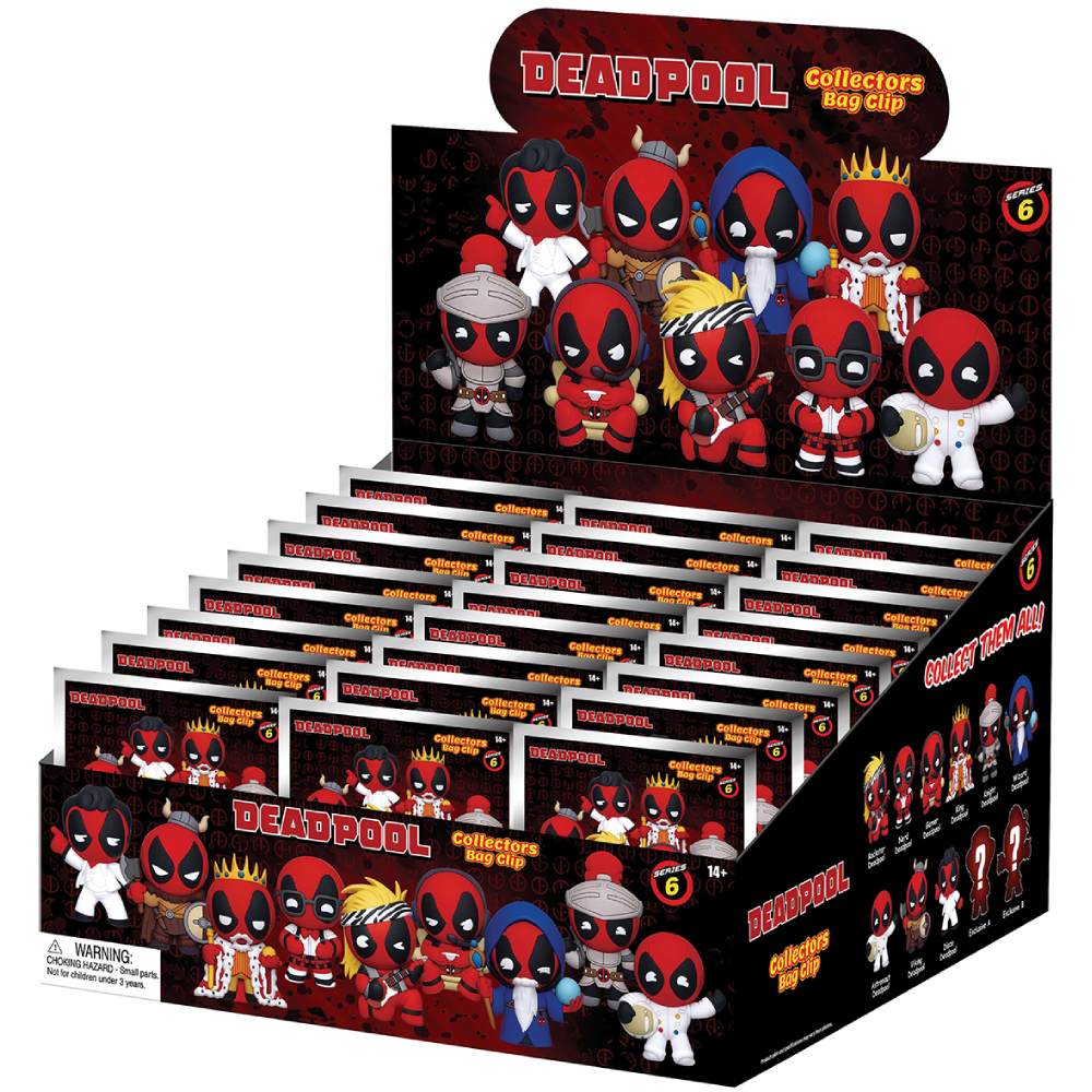 Фигурка-сюрприз MONOGRAM на клипсе Дедпул S6 (68910) Фигурки и наборы брелок