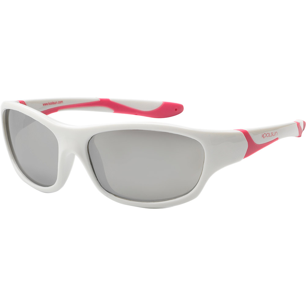 Акция на Детские солнцезащитные очки Koolsun Sport White/Pink (Размер 6+) (KS-SPWHCA006) от Foxtrot