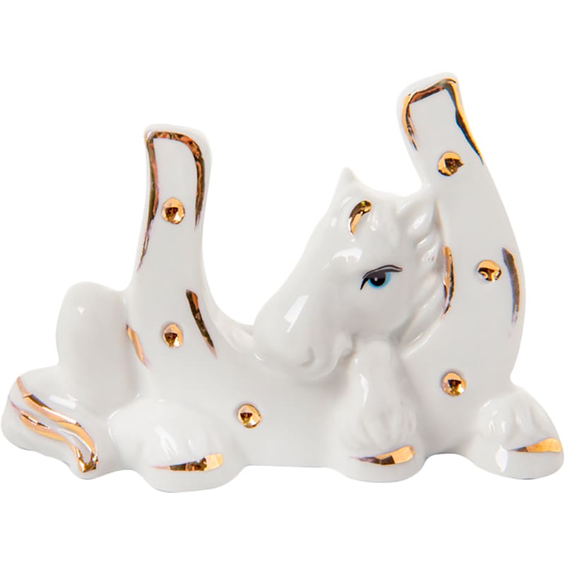 Фігурка LEFARD Конячка з підковою 8 см White/Gold (149-515)