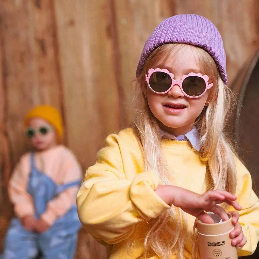 Детские солнцезащитные очки KI ET LA LION 0-1 Pink (63777) Материал термопластичный эластомер (ТПЭ)