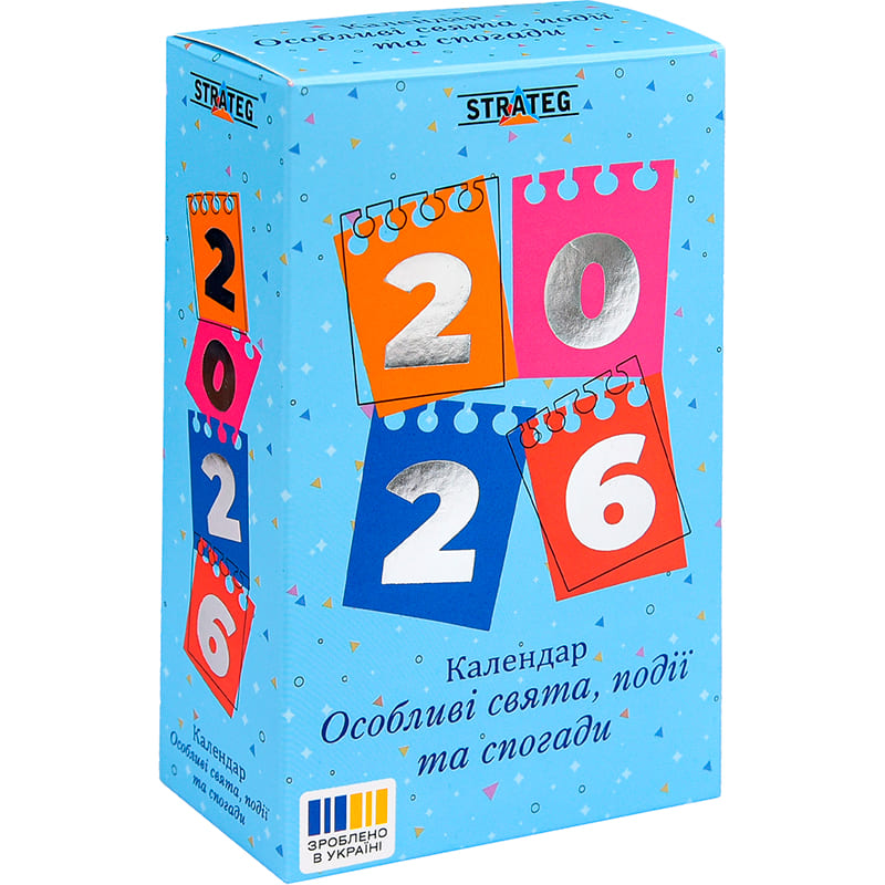 Фото Настольный календарь STRATEG Особые праздники, события и воспоминания 2026 год (31102)