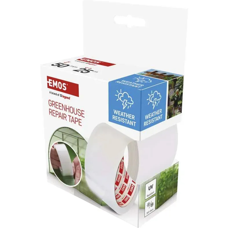 Заказать Клейкая лента EMOS для поликарбоната и стекла 50 мм 25 м (F6200)