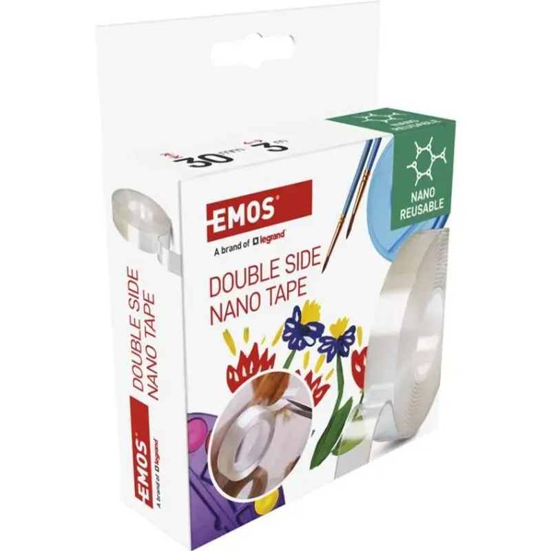 Покупка Двухсторонняя нанолента EMOS 30 мм 3 м (F6300)