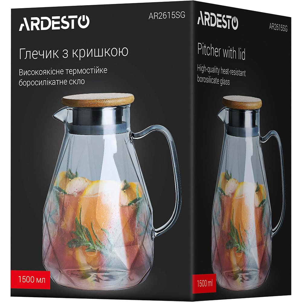 Кувшин ARDESTO 1.5 л Graphite (AR2615SG) Предназначение вода