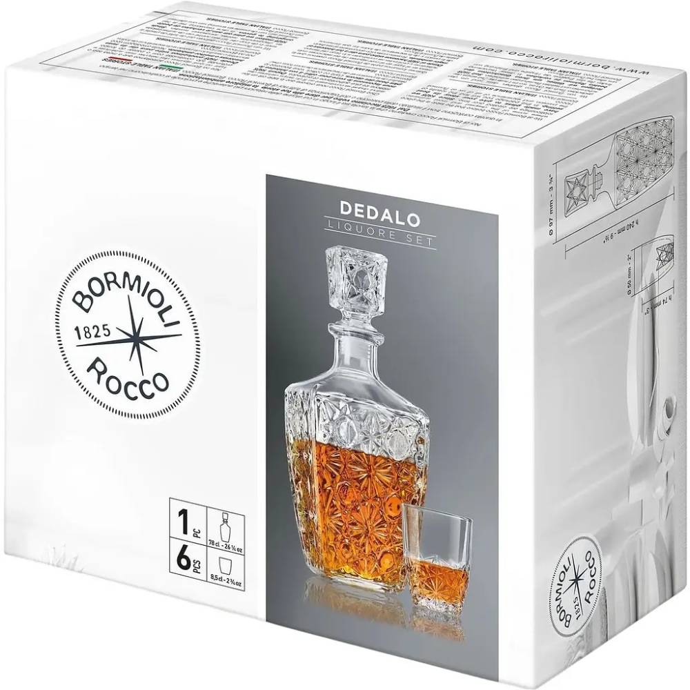 Набор для ликера BORMIOLI ROCCO Dedalo (226060S1A021990) Предназначение ликер