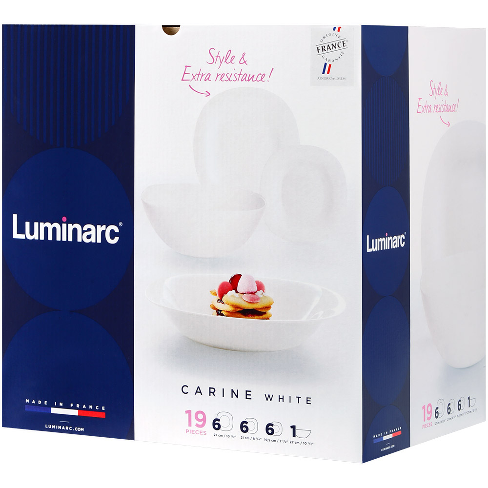 Сервиз LUMINARC CARINE White 19 пр (V8304) Количество персон 6
