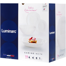 Сервиз LUMINARC CARINE White 19 пр (V8304)