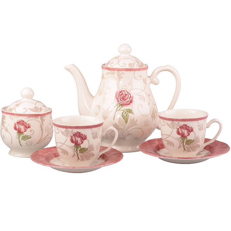 Сервіз CLAYTAN CERAMICS Damask Flower Pink 14 пр (910-084)