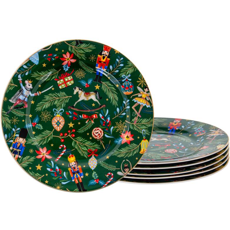Сервиз LEFARD Green Christmas 19см 6шт (922-071) Тип столовый