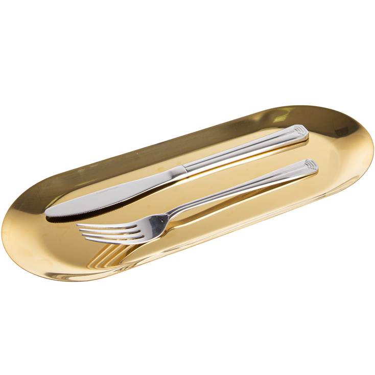 Блюдо ELEN DEKOR 30см Gold (790-041) Тип столовый