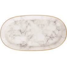 Набір страв ALBA CERAMIC Marble овальний 3 шт Gray (769-028)