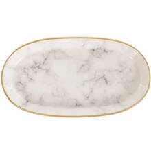 Набір страв ALBA CERAMIC Marble овальний 3 шт Gray (769-028)
