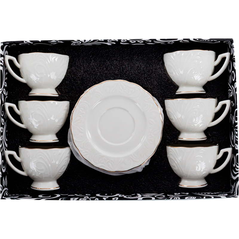 Сервіз Lefard 12 пр 90 мл White Gold (359-485) Комплектація чашка