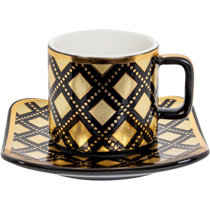 сервіз Lefard 12 предметів 120 мл Black Gold (926-018) Тип кавовий