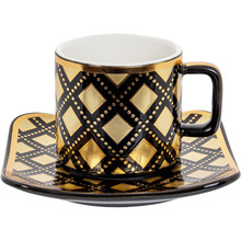 сервіз Lefard 12 предметів 120 мл Black Gold (926-018)