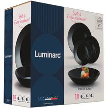 Сервіз LUMINARC ZELIE 18 пр. Black (V3894)