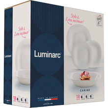 Сервіз LUMINARC Carine White 18 пр (N2184)