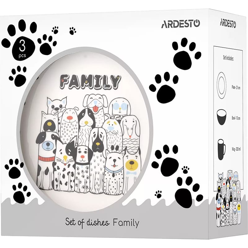 В Україні Сервіз ARDESTO Family 3 пр. (AR3457DS)