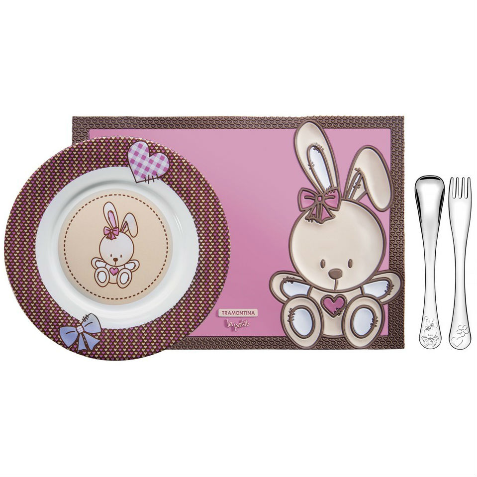 

Сервиз TRAMONTINA BABY Le Petit Pink 4 пр. (64250/685), BABY Le Petit Pink