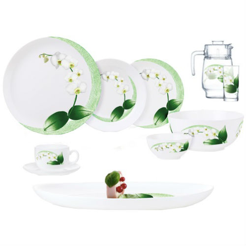 

Сервиз LUMINARC DIWALI WHITE ORCHID 46 пр (P0328), DIWALI WHITE ORCHID