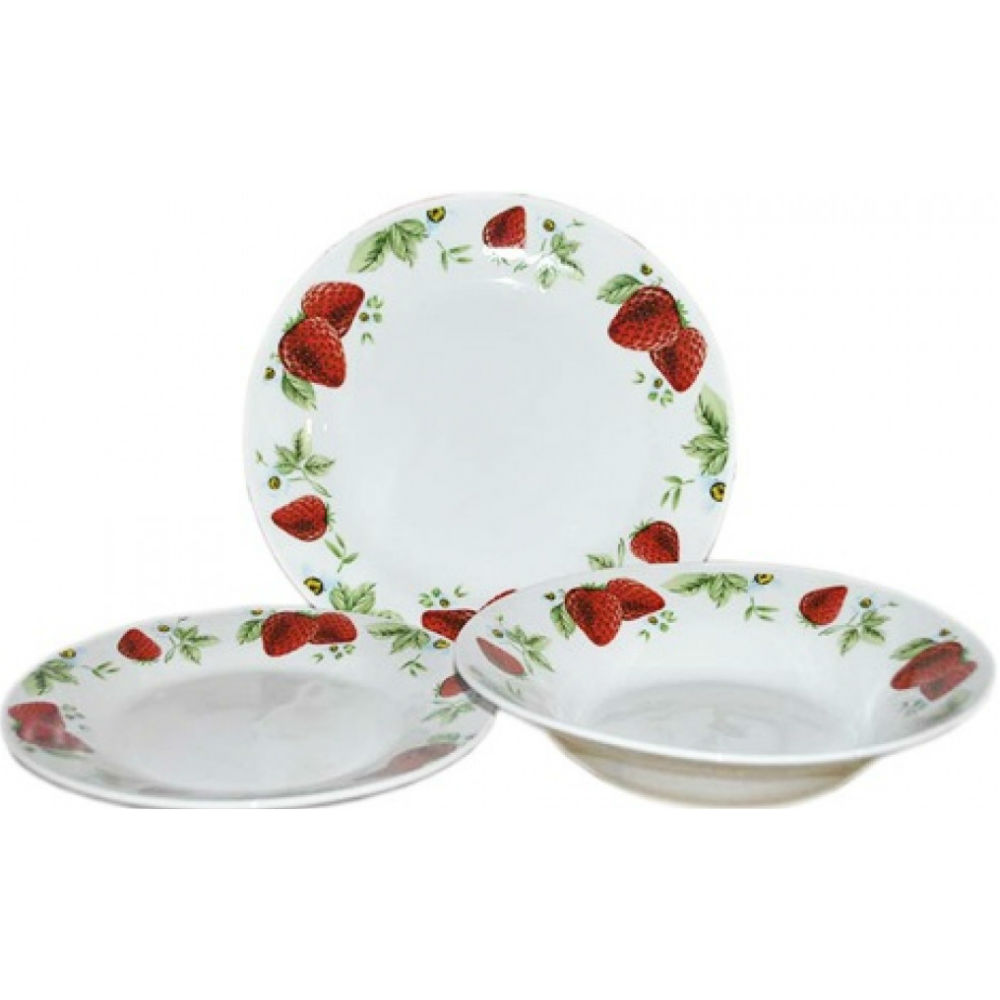 

Сервиз ОСЕЛЯ "Клубника 2" 18 пр (21-206-118), Набір столовий 18 пред"Полуниця2"21-206-118