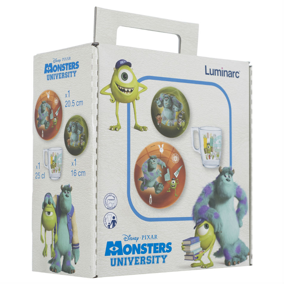 Фото Сервіз LUMINARC DISNEY MONSTERS 3 пр (P9261)