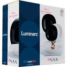 Сервиз Luminarc Carine Black&White 18 предметов (N1489)