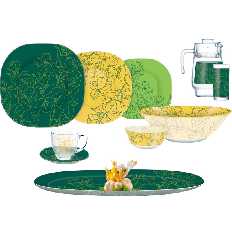 

Сервиз LUMINARC CARINE ANNALEE GREEN 46 предметов (Q5493), CARINE ANNALEE GREEN