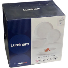 Сервиз LUMINARC PAMPILLE WHITE 19 предметов (Q6158)