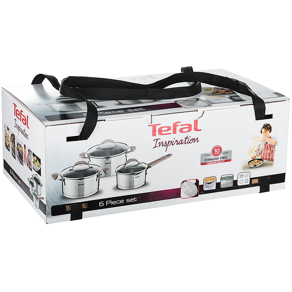 Внешний вид Набор кастрюль TEFAL E831S614 Inspiration 1.5+2.9+5.1 л