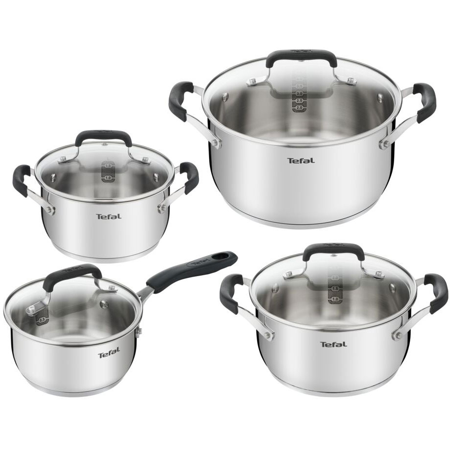 

Набор посуды TEFAL COOK & COOL 5+2.8+2+1.4 л (E493S874), E493S874 COOK & COOL 5,0л +2,8 л + 2,0 л+1,4 л