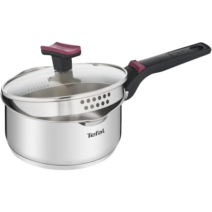 Набор посуды TEFAL G723SA74 Cook&Clip 6.1 л + 5 л + 2.9 л + 2 л + 1.5 л (2100116196) Количество кастрюль 4