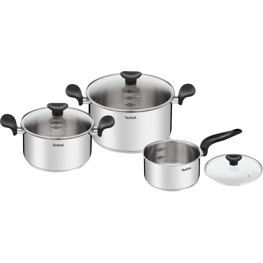 

Набор посуды Tefal Primary 6 пр (E3086S74), E3086S74 Primary 5.3л+3.0л+1.5л