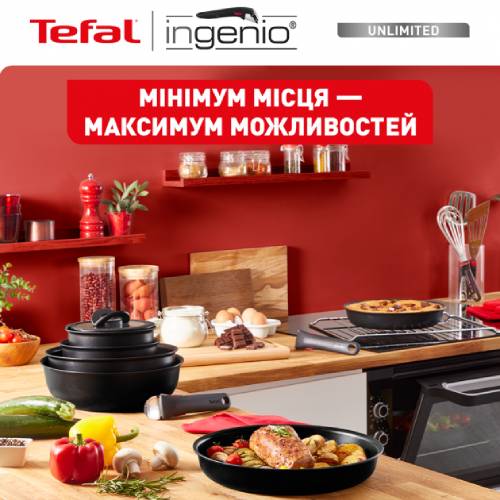 Набор сковородок TEFAL Unlimited Ingenio 24+28 см(L7638942) Совместимость варочная поверхность