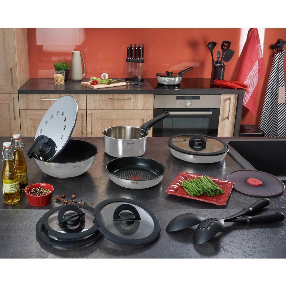 В Фокстрот Набор посуды TEFAL Emotion New Ingenio 15 пр. (L925SF14)